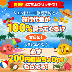 旅行ポイントバックキャンペーン